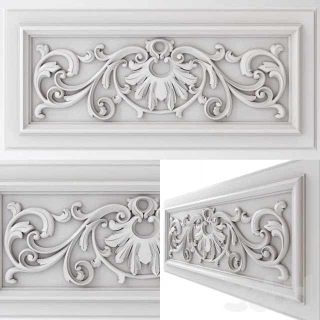 Carved facade