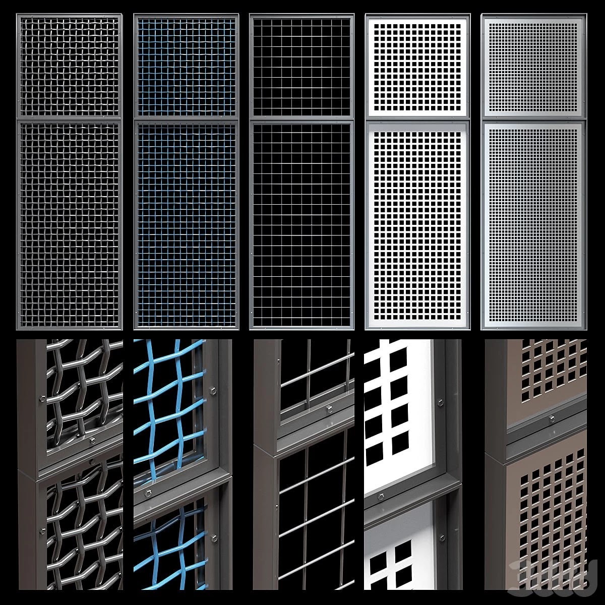 Decorative metal lattices - Quad