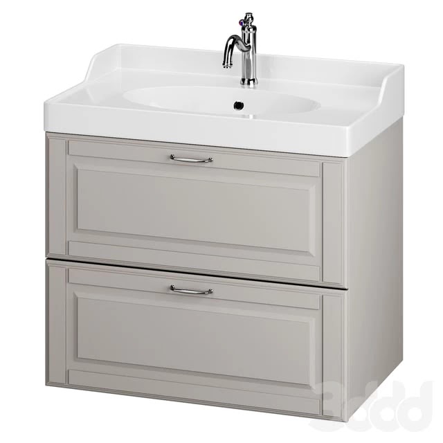 Cabinet GODMORGON + Sink RÄTTVIKEN by IKEA