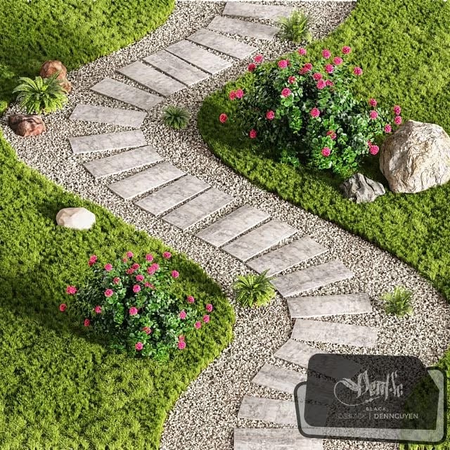 Stepping Stone Designs Decorative Floor Grass 02