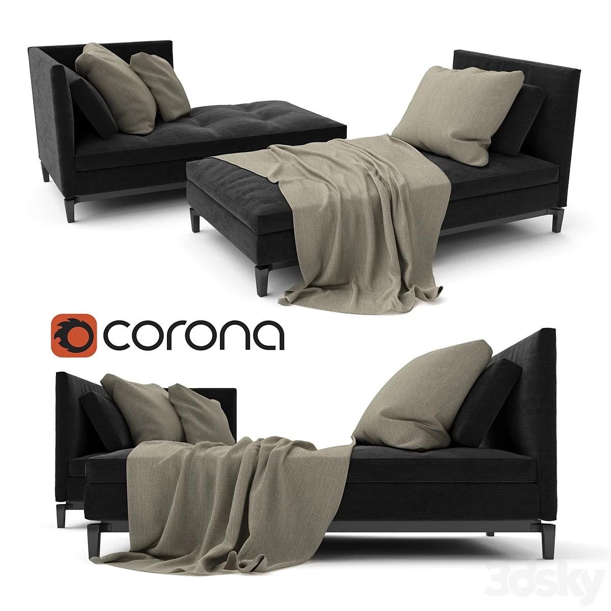 Minotti Andersen Paolina and Daybed