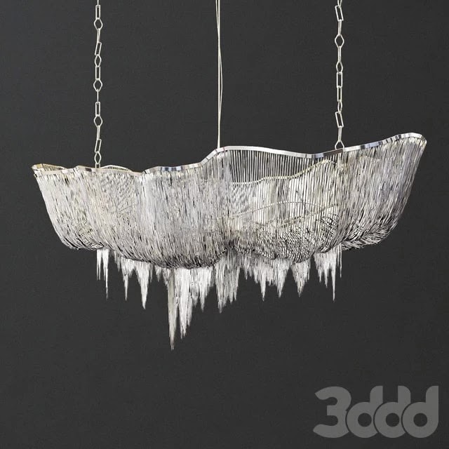 Terzani Atlantis Nikel Chandelier