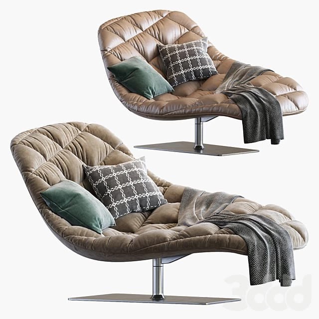 Moroso bohemian chaise longue