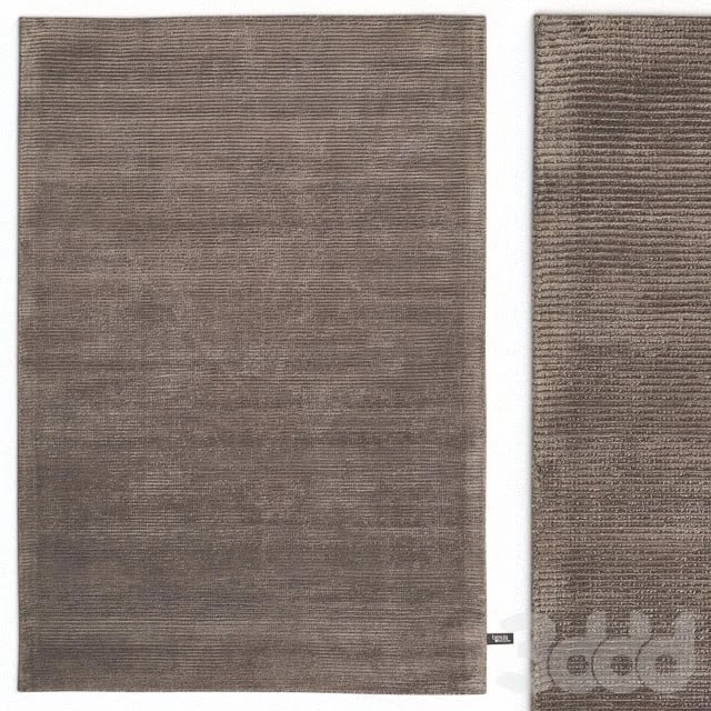 Carpet Benuta Lines Viscose Brown Rug