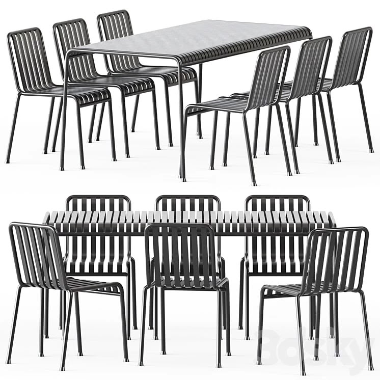 Palissade Table and Palissade Chair by Hay