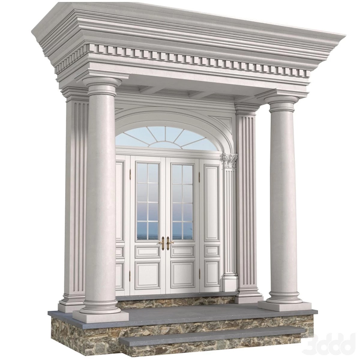 Main Entrance to the house.Classic Porch