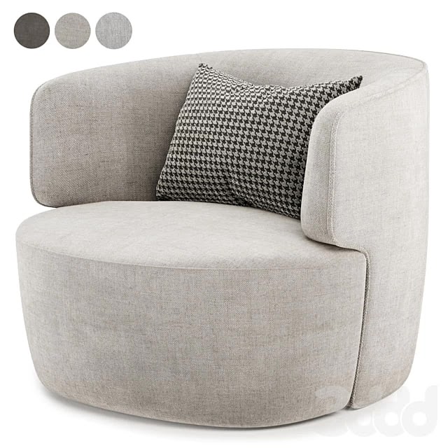 Elaine armchair by Molteni