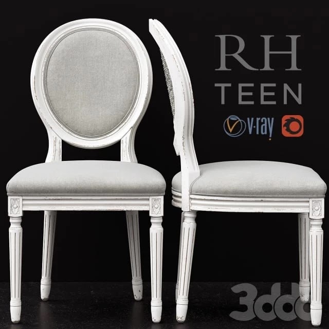 RH / VINTAGE FRENCH SEQUIN DESK CHAIR