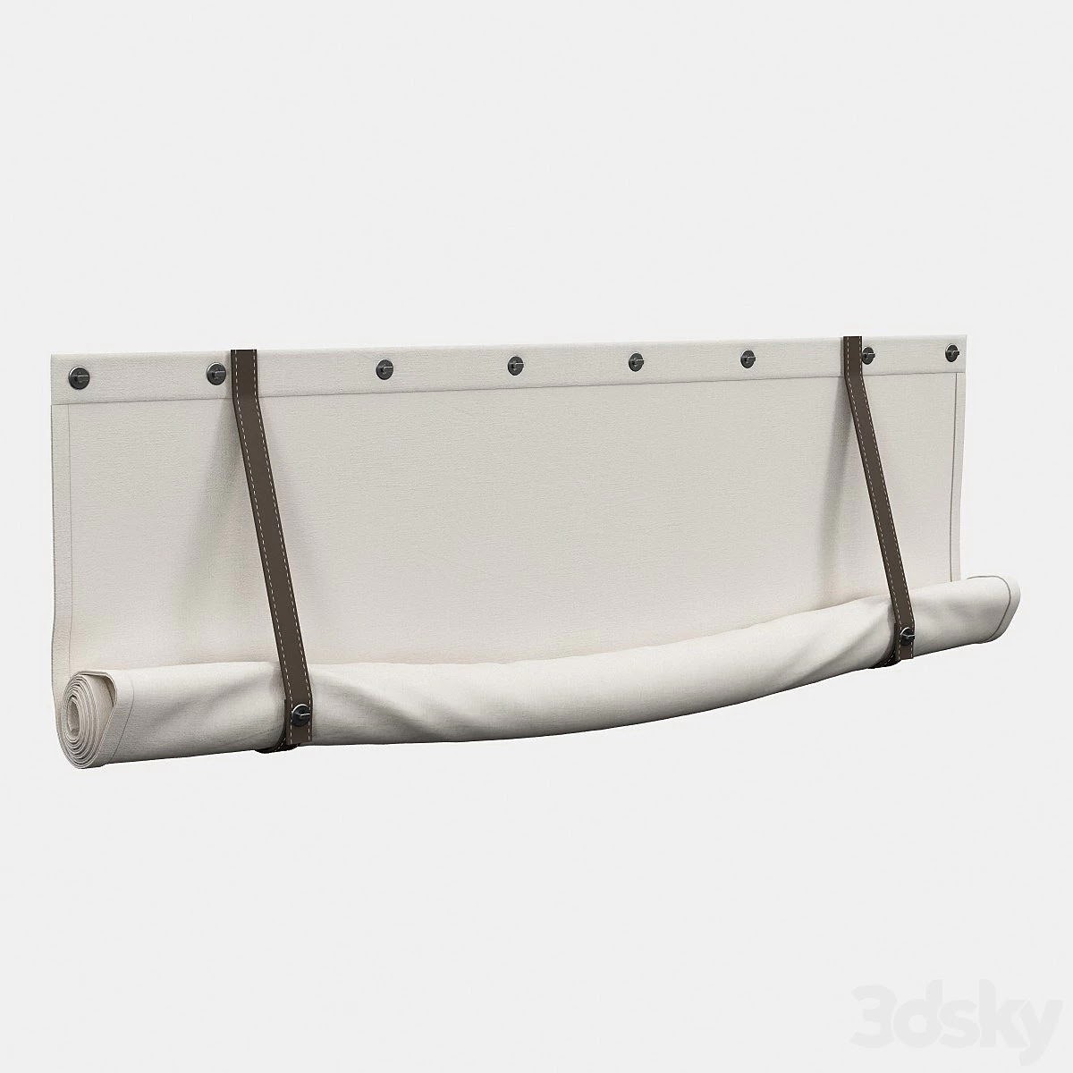 Roman blind with garters