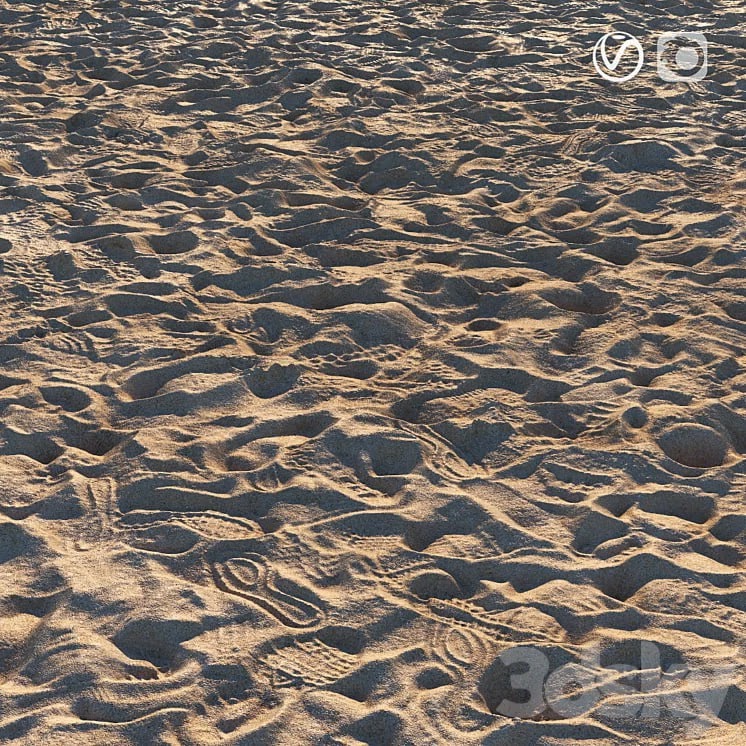 Sand beach material