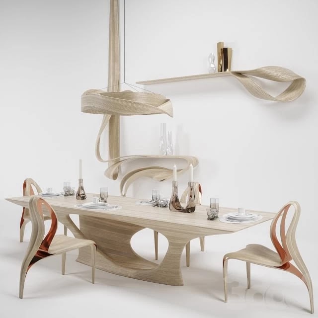 Joseph Walsh and Zaha Hadid Dining Set