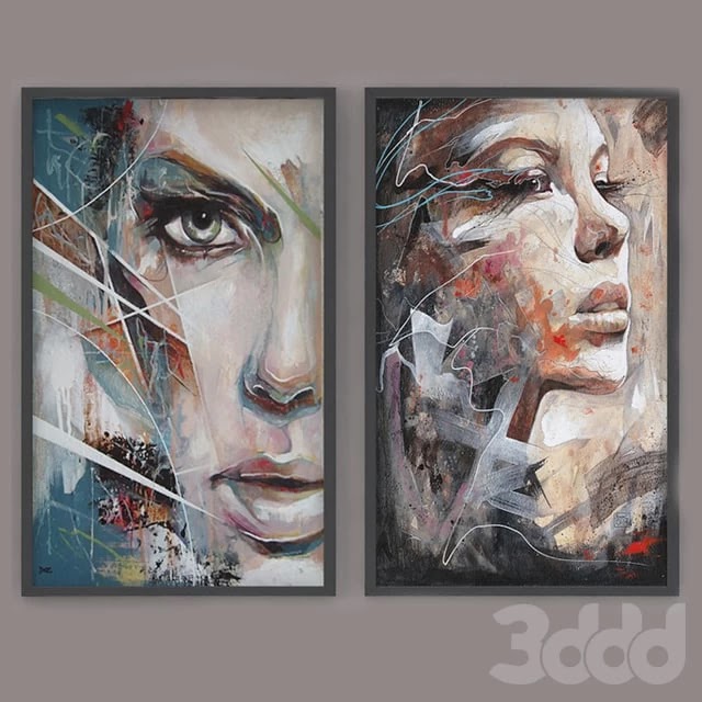 Set of modern paintings & ART