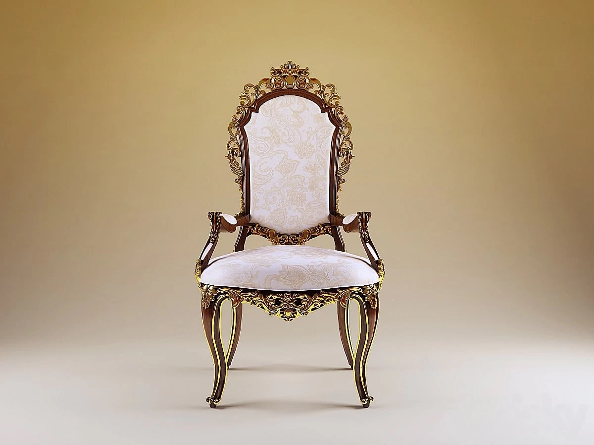 Paolo Lucchetta stool in Baroque style