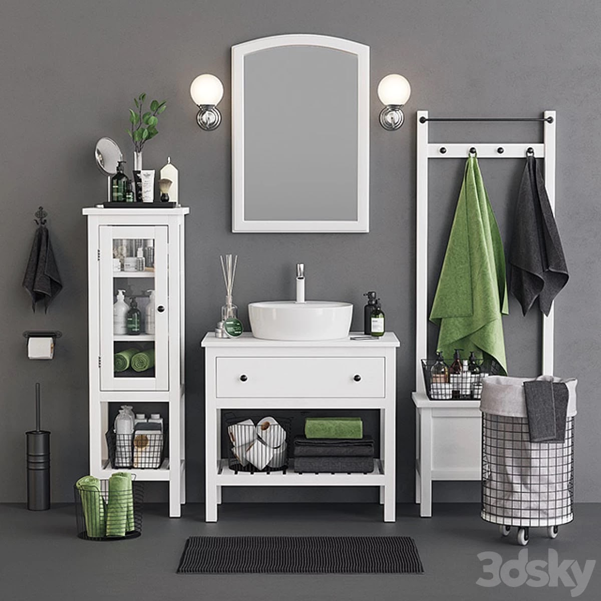 Open Hemnes Bath Set