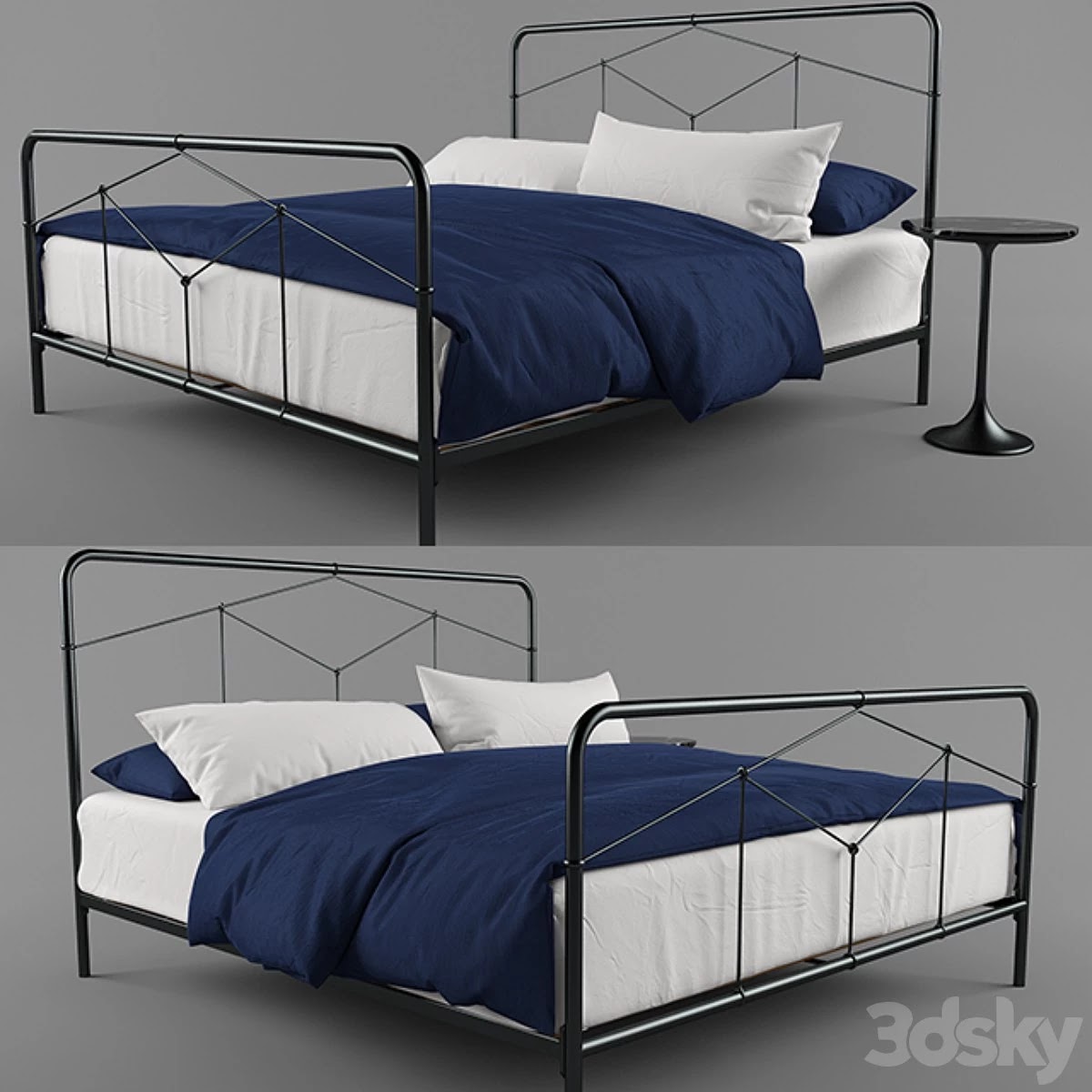 Crate & Barrel Casey Iron Bed