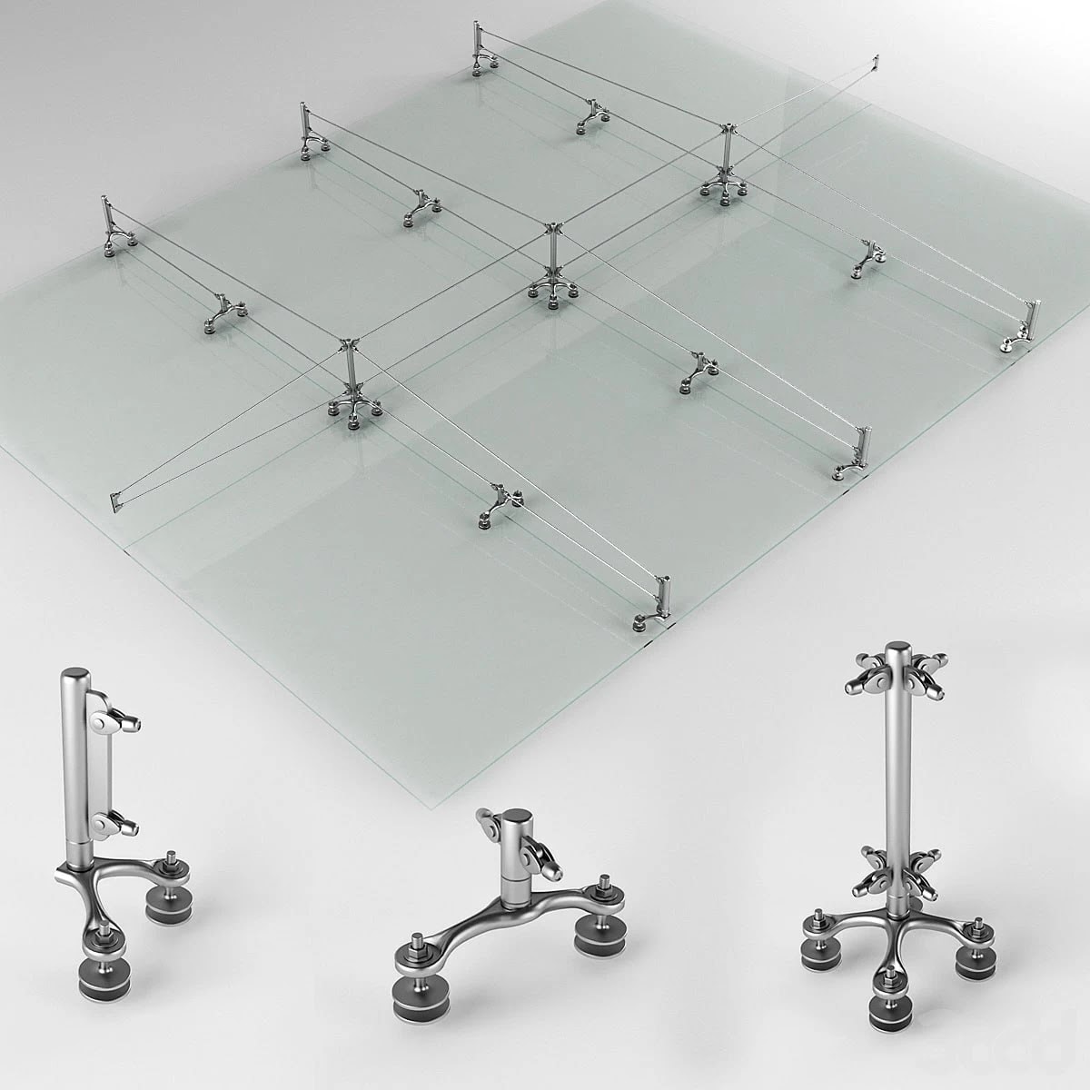 Glass spider system