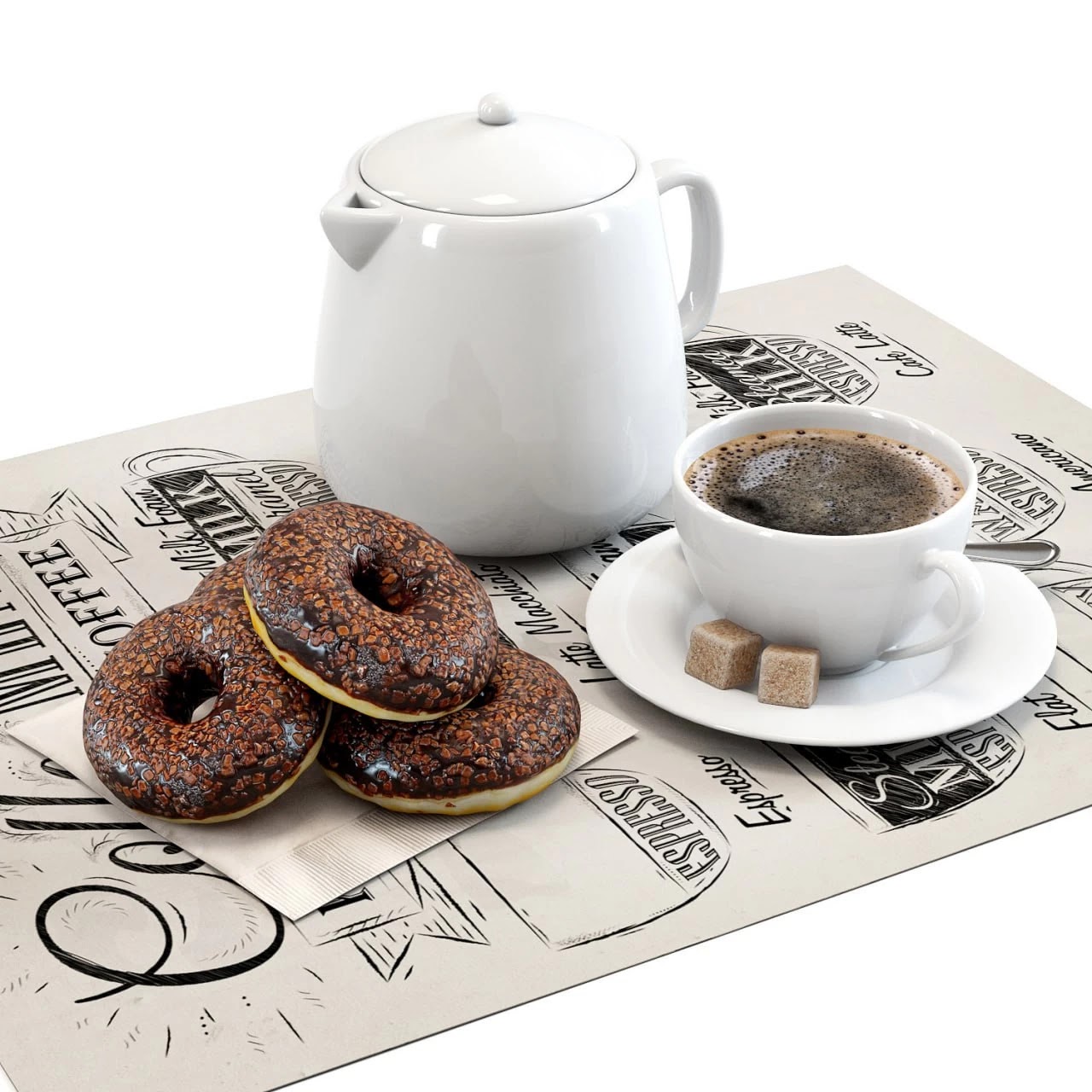 Coffee shop | Donuts set 01