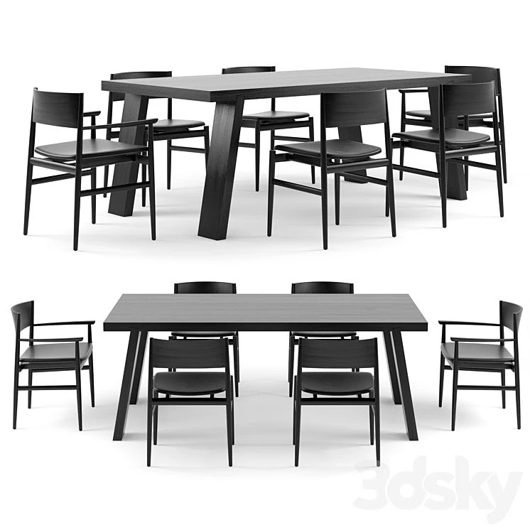 PORRO Minimo Light Table and Neve Chairs #+