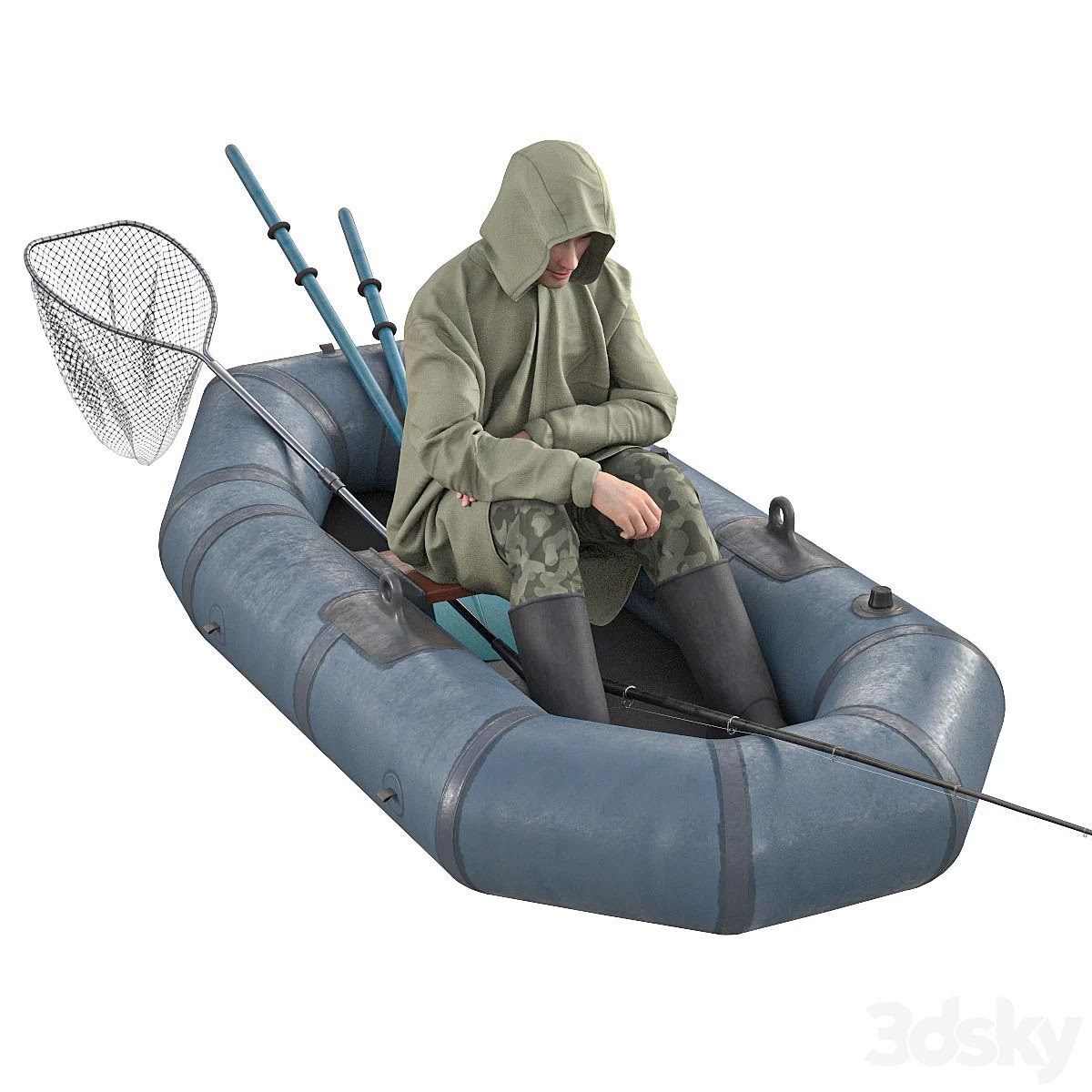 Fisherman in a boat