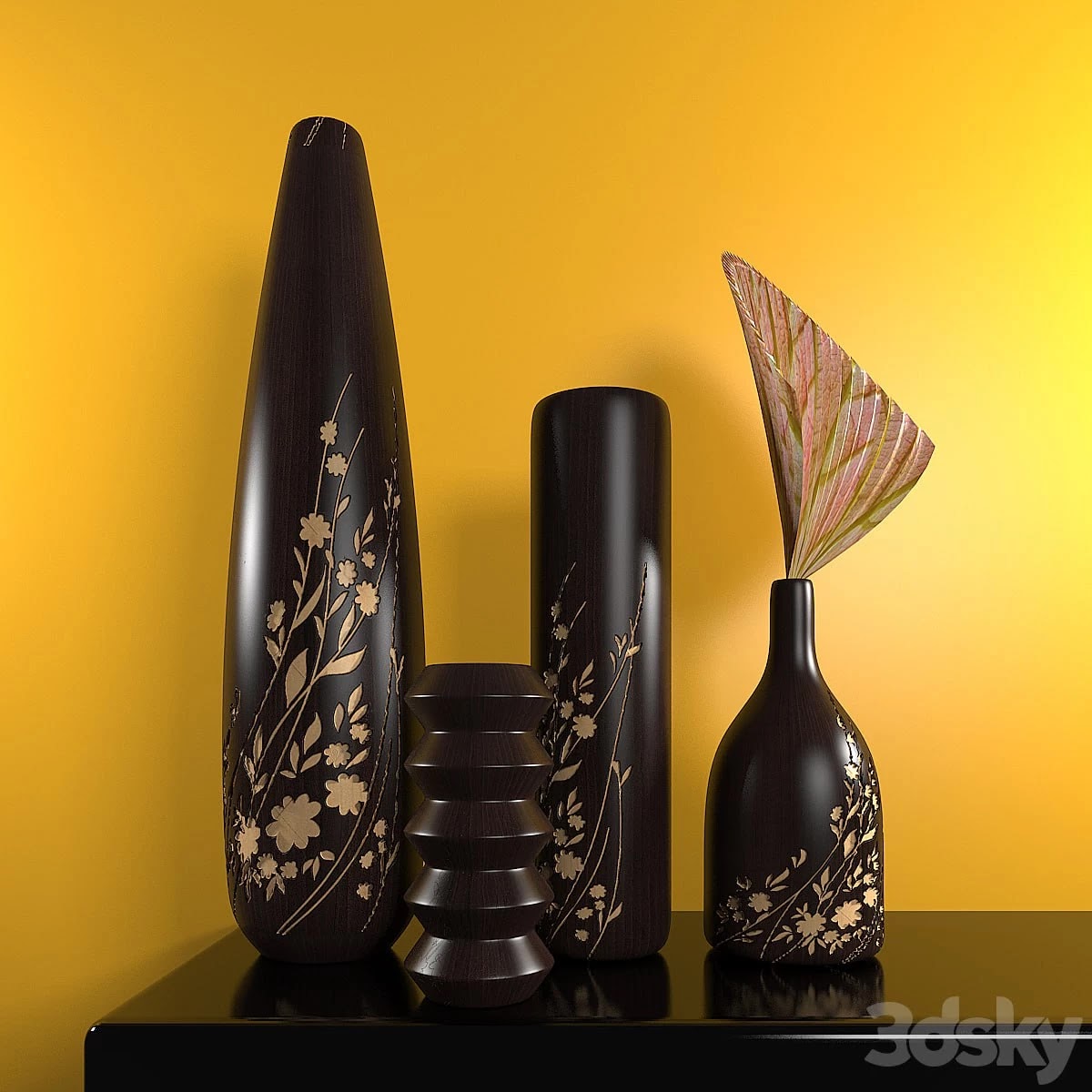 WOODEN VASE