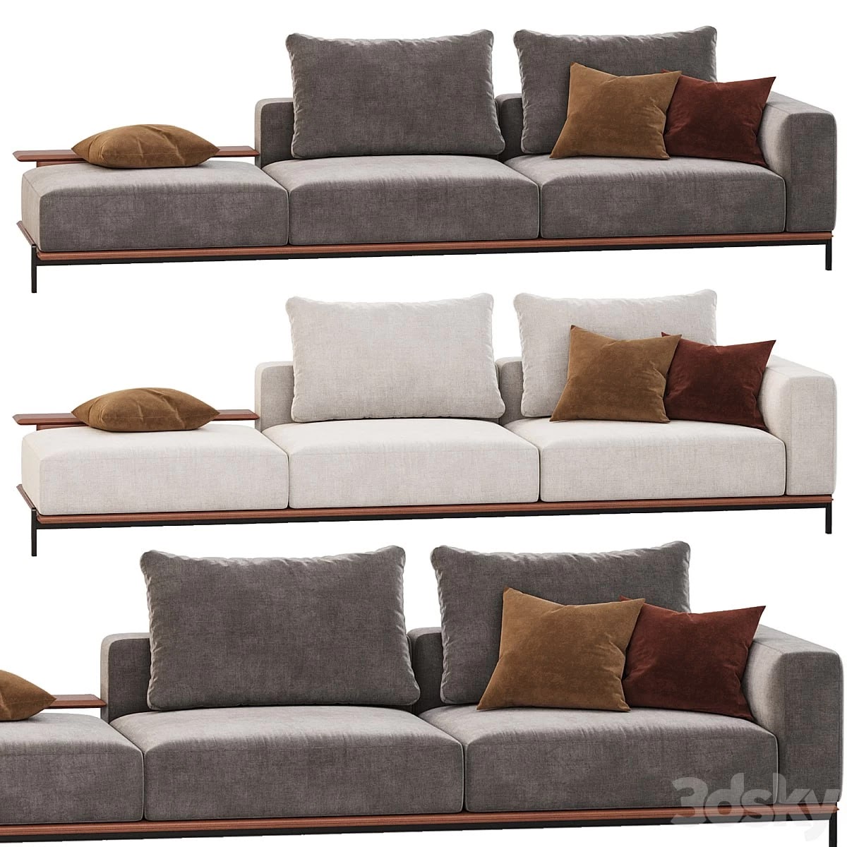 Poliform Brera sofa set 03