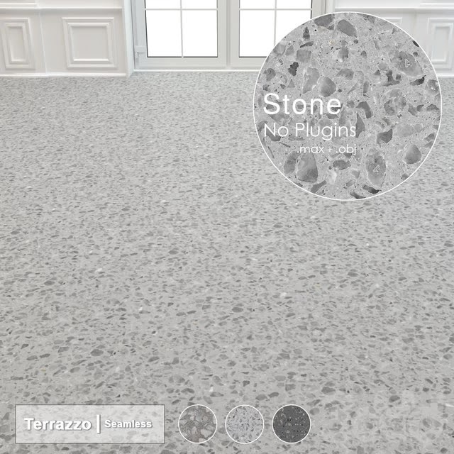 Seamless Terrazzo Stone 004