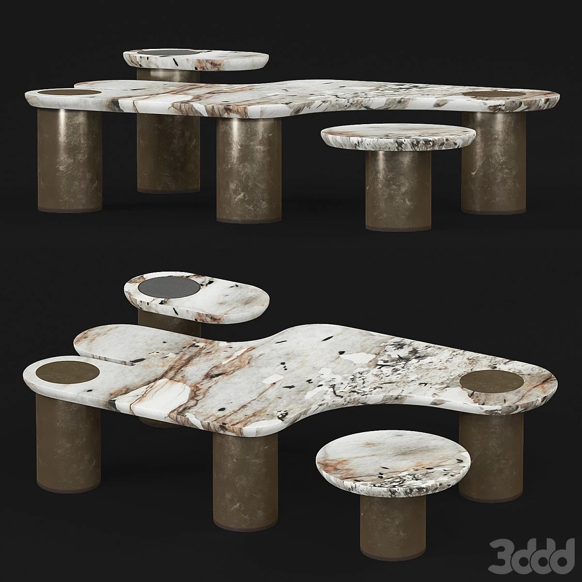Apparatus Interlude marble table