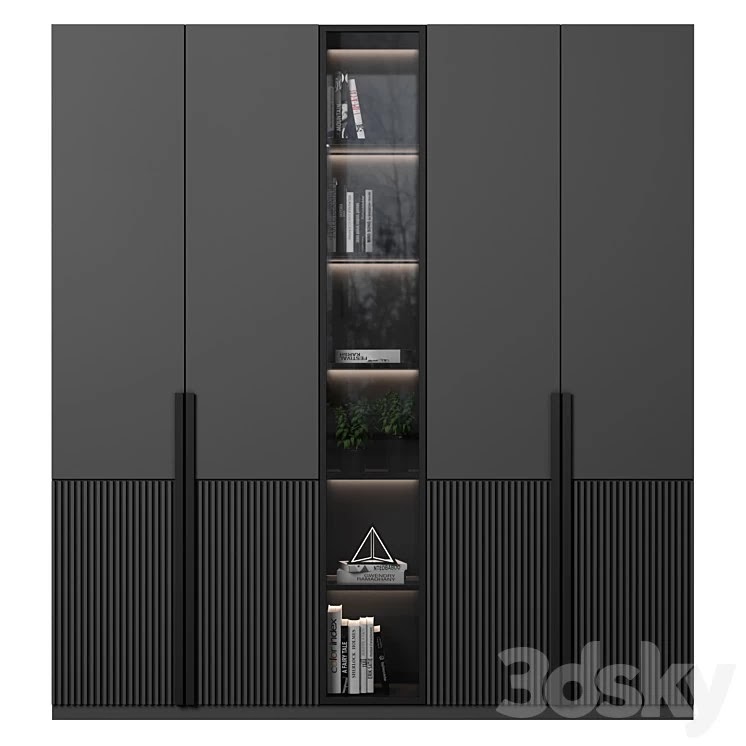 cabinet with shelves 26