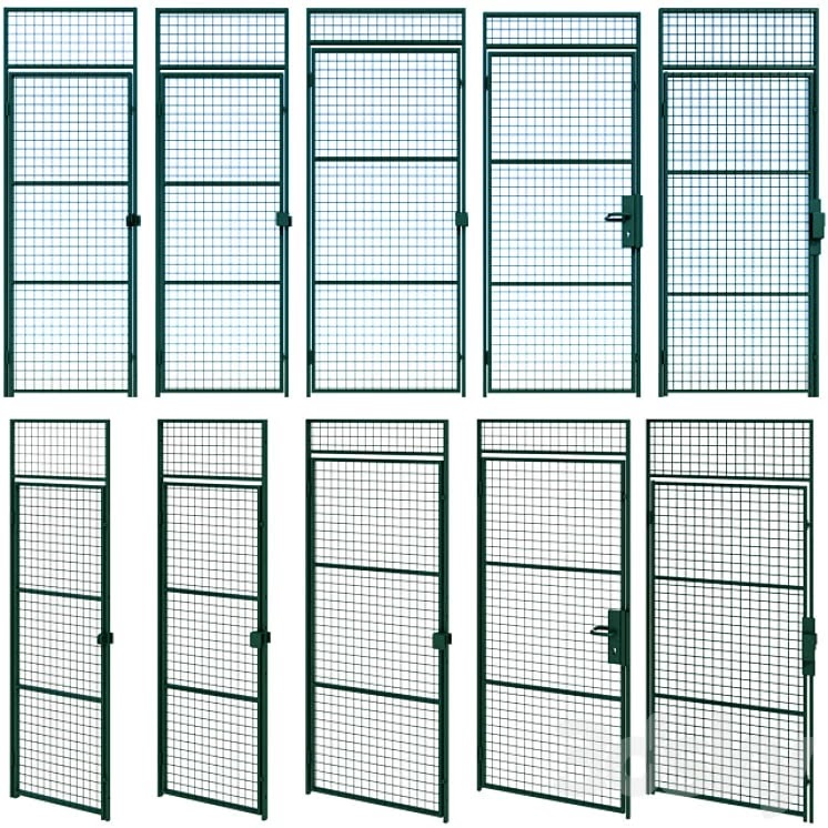 Swing metal metal door