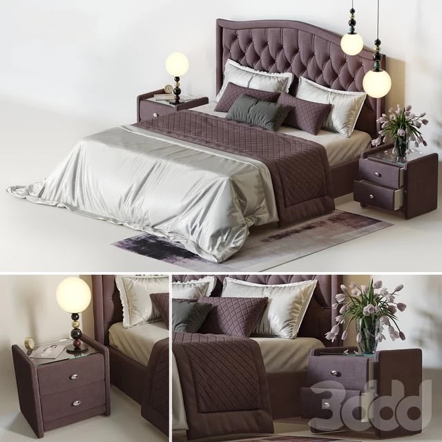 Bedroom Askona, fixtures from the designer Fredrik Mattson