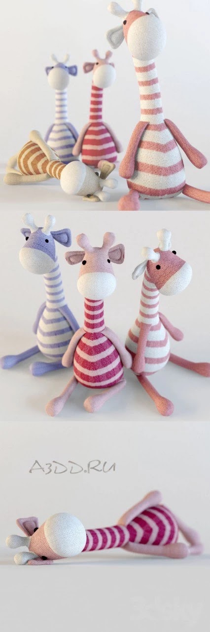 Giraffes textile
